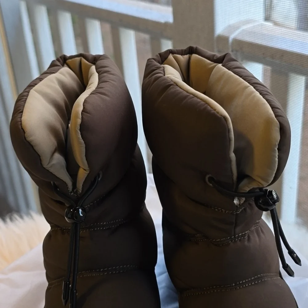 🤎Sam Edelman Lakyn Nylon Snow Brown Boots